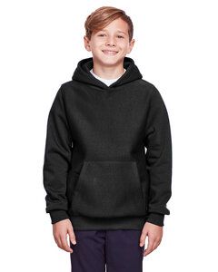 Team 365 TT96Y - Youth Zone HydroSport Heavyweight Pullover Hooded Sweatshirt Black