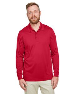 Harriton M348LT - Men's Tall Advantage Long Sleeve Snag Protection Plus IL Polo Red