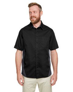 Harriton M586 - Mens Flash IL Colorblock Short Sleeve Shirt