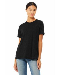 Bella+Canvas 6400CVC - Ladies Relaxed Heather CVC Short-Sleeve T-Shirt Black Heather