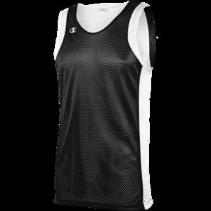 Champion 15023TU - Adult Reversible Practice Jersey Black/White