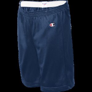 Champion 8212BY - Youth Mesh Short - 7" Navy