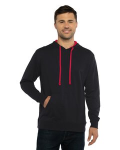 Next Level 9301 - Unisex French Terry Pullover Hoody Black/Red