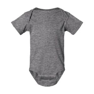 Rabbit Skins 4424 - Fine Jersey Infant Lap Shoulder Creeper  Granite Heather