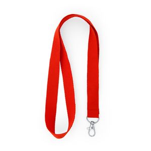 EgotierPro LY7053 - HOST Polyester lanyard with carabiner Red