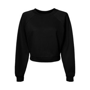 Radsow Apparel KS505 - Ultra Soft Crop Top  Black