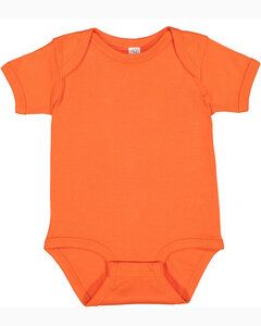 Rabbit Skins 4400 - Infant Baby Rib Bodysuit Orange