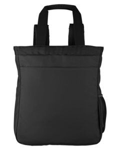 North End NE901 - Reflective Convertible Backpack Tote Black
