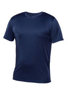 Blank Activewear M720 - Men's T-Shirt Short Sleeve, 100% Polyester Interlock, Dry Fit Navy