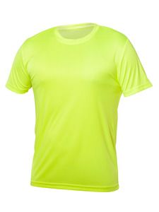 Blank Activewear M720 - Men's T-Shirt Short Sleeve, 100% Polyester Interlock, Dry Fit Safety Yellow