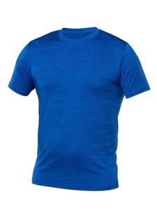 Blank Activewear M845 - Blank Ativewear Men's T-Shirt, Knit, 100% Polyester Mix Jersey, Dry Fit Mix Blue