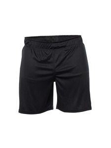 Blank Activewear ST842 - Unisex Short, 100% Polyester Interlock, Dry Fit Black
