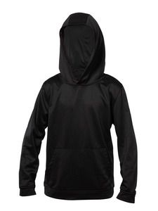 Blank Activewear Y475 - Youth Hoodie, Knit, 100% Polyester PK Fleece Black