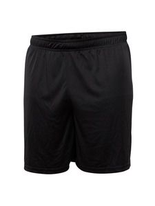 Blank Activewear YST842 - Youth Short, 100% Polyester Interlock, Dry Fit Black