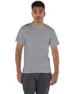 Champion T525C - Adult 6 oz. Short-Sleeve T-Shirt Stone Gray