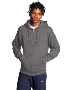 Champion S800 - Eco Full-Zip Hooded Sweatshirt Stone Gray