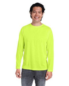 Core 365 CE111L - Adult Fusion ChromaSoft Performance Long-Sleeve T-Shirt Safety Yellow