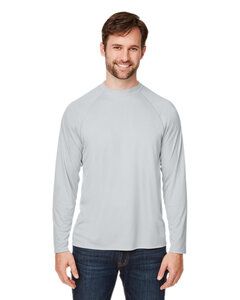 Core 365 CE110 - Unisex Ultra UVP Long-Sleeve Raglan T-Shirt Platinum