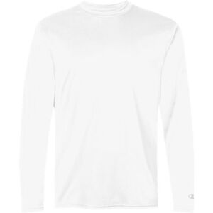 CHAMPION 2656TU - Adult Double Dry L/S Tee White