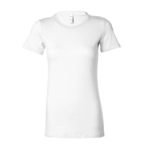Bella B6004 - Ring Spun T-shirt for Women  Solid White Blend