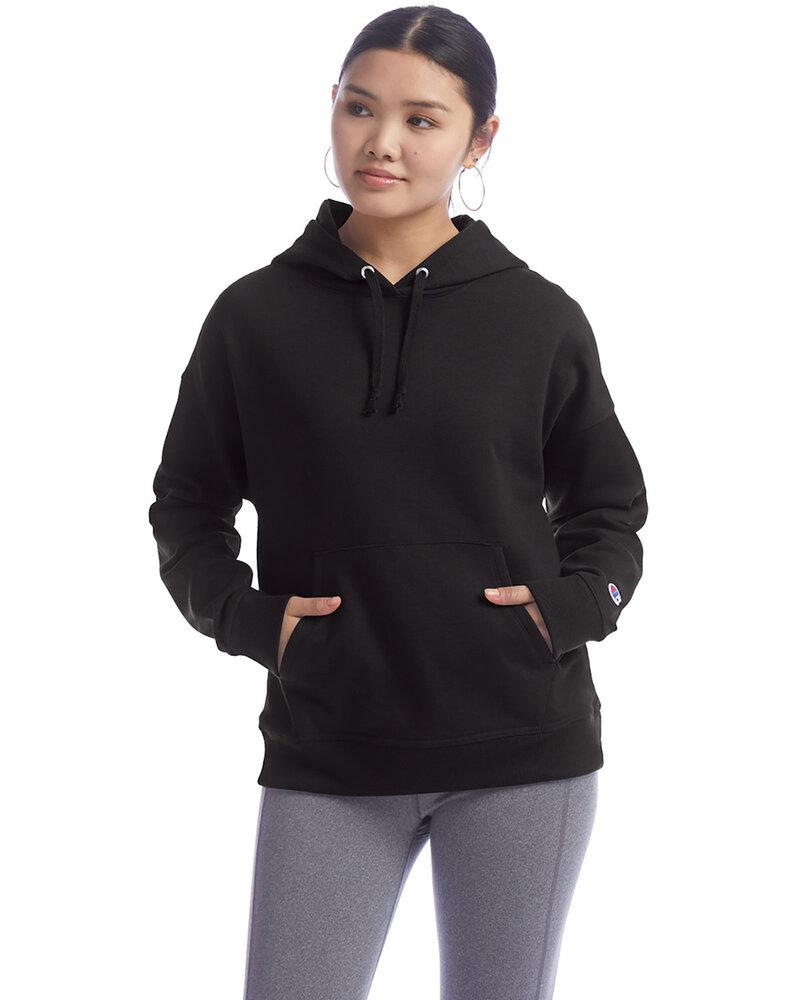 Champion S760 - Ladies PowerBlend Relaxed Hooded Sweatshirt