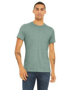 Bella+Canvas 3001CVC - Unisex Heather T-Shirt - Heather Blue | Wordans ...