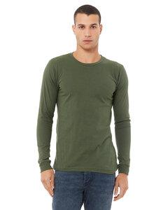 Bella+Canvas 3501 - Men’s Jersey Long-Sleeve T-Shirt Military Green