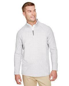 Devon & Jones DG480 - Mens CrownLux Performance Clubhouse Micro-Stripe Quarter-Zip