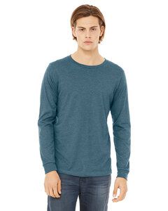 Bella+Canvas 3501CVC - Unisex CVC Jersey Long-Sleeve T-Shirt Hthr Deep Teal