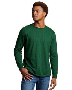 Russell Athletic 64LTTM - Unisex Essential Performance Long-Sleeve T-Shirt Dark Green