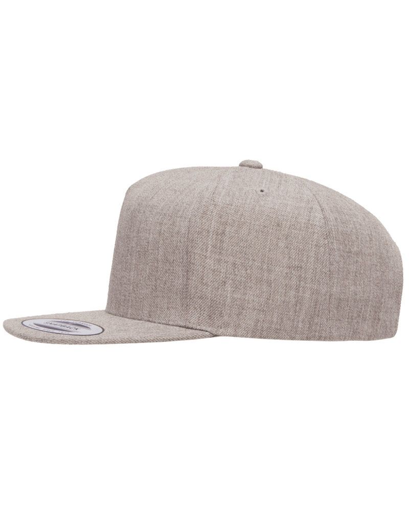 Yupoong YP5089 - Adult 5-Panel Structured Flat Visor Classic Snapback Cap