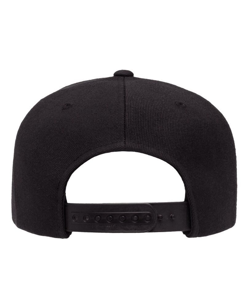 Yupoong YP5089 - Adult 5-Panel Structured Flat Visor Classic Snapback Cap