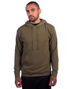 Next Level 9304 - Adult Sueded French Terry Pullover Sweatshirt Military Green