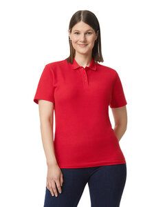 Gildan G648L - Ladies Softstyle Double Pique Polo Red