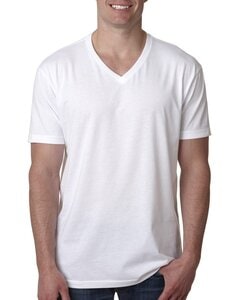 Next Level Apparel 6240 - Men's CVC V-Neck T-Shirt White