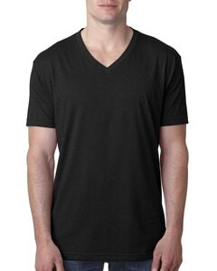 Next Level Apparel 6240 - Men's CVC V-Neck T-Shirt Black