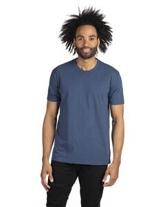 Next Level Apparel 6410 - Men's Sueded Crew Hthr Cool Blue