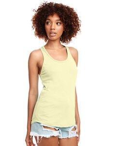 Next Level Apparel N1533 - Ladies Ideal Racerback Tank Banana Cream