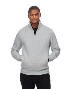 Threadfast 320Q - Unisex Ultimate Fleece Quarter-Zip Sweatshirt Navy