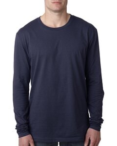 Next Level Apparel N3601 - Men's Cotton Long-Sleeve Crew Midnight Navy