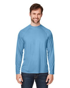 Core 365 CE110 - Unisex Ultra UVP Long-Sleeve Raglan T-Shirt Columbia Blue