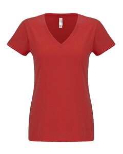 Next Level Apparel N6480 - Ladies Sueded V-Neck T-Shirt Red