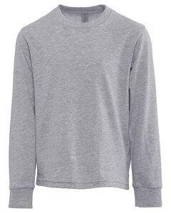 Next Level Apparel 3311NL - Youth Cotton Long Sleeve T-Shirt Heather Gray