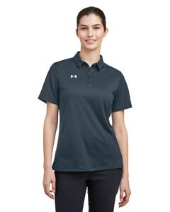 Under Armour 1370431 - Ladies Tech Polo Stlh Gr/Wh 008