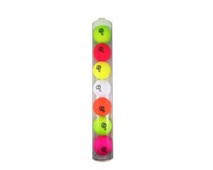 ZERO FRICTION GB12001 - Spectra Golf Ball Super Sleeve 7 Pack MULTI COLOUR
