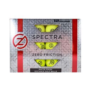 ZERO FRICTION GBDZNS - Spectra Golf Ball Dozen Pack Yellow
