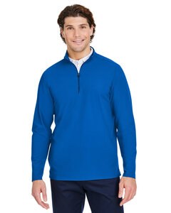 Devon & Jones DG410 - Crownlux Performance® Men's Windsor Welded Quarter-Zip French Blue