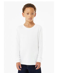 Bella+Canvas 3513Y - Youth Triblend Long-Sleeve T-Shirt Solid Wht Trblnd