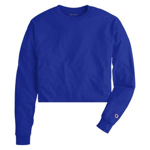 CHAMPION CC8CT - Adult Cropped Long Sleeve Tee Royal