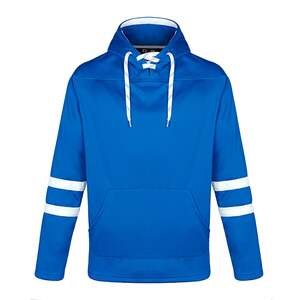 CX2 L00617 - Daingle Fleece Hockey Hoodie Blue/white